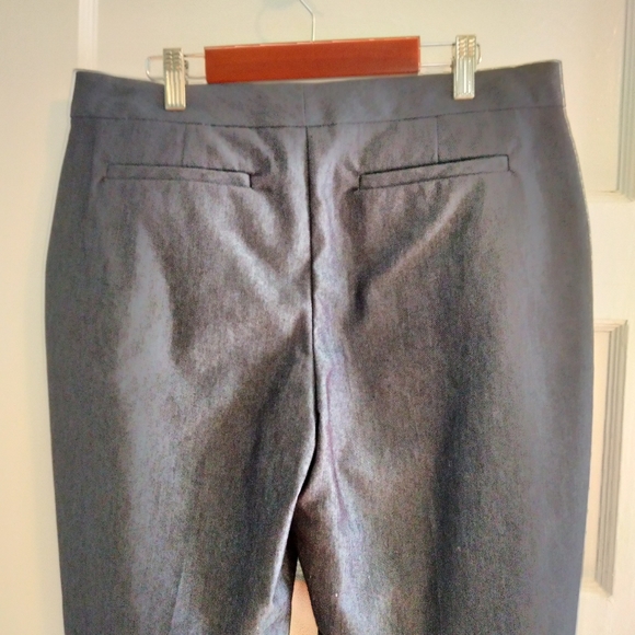 Isaac Mizrahi dark navy cotton Trousers - size 8 - Picture 3 of 6